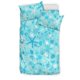 thumbnail image 1 of Juego de cama con estampado de estrellas de mar y conchas azules, 1 of 5