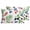 Green, Blue, Red, White, variant on Botanical Fruit Throw Pillow Covers 20 x 20 Inch Pillow Covers Set of 2 Decorative Retro Blueberry Raspberry Leaves Black Cushion Case Square Cotton Linen Pillowcases with Zipper for Couch Sofa Bed