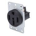 thumbnail image 1 of Recessed Power Outlet, Steel Panel Grounded Flush Mount Outlet 3 Pole 4 Wire 50A  for Home Appliances, 1 of 7