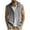 Gray, variant on Men’s Summer Linen Shirt Athletic Sleeveless Button Down Shirts Lightweight Cardigan Hooded Shirt Outdoor Casual Drawstring Tops Khaki L