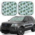 thumbnail image 6 of Kdxio Flamingos And Palms Print 2-Piece Sun Shade Front Windshield - Foldable Car Front Window Sunshades for Most Sedans SUV Truck, 6 of 6
