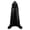 Black, variant on Adult Satin Hooded Long Cape - Halloween Death Wizard Cosplay Cloak with Tie Neck, Floor-Length Robe for Masquerade & Stage Performance Red 110