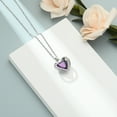 thumbnail image 6 of Crystal Angel Wing Heart Urn Ashes Necklace for Women Men Birthstone Loved One Memorial Urn Pendant Cremation Jewelry for Human Pet Ashes Locket, 6 of 9
