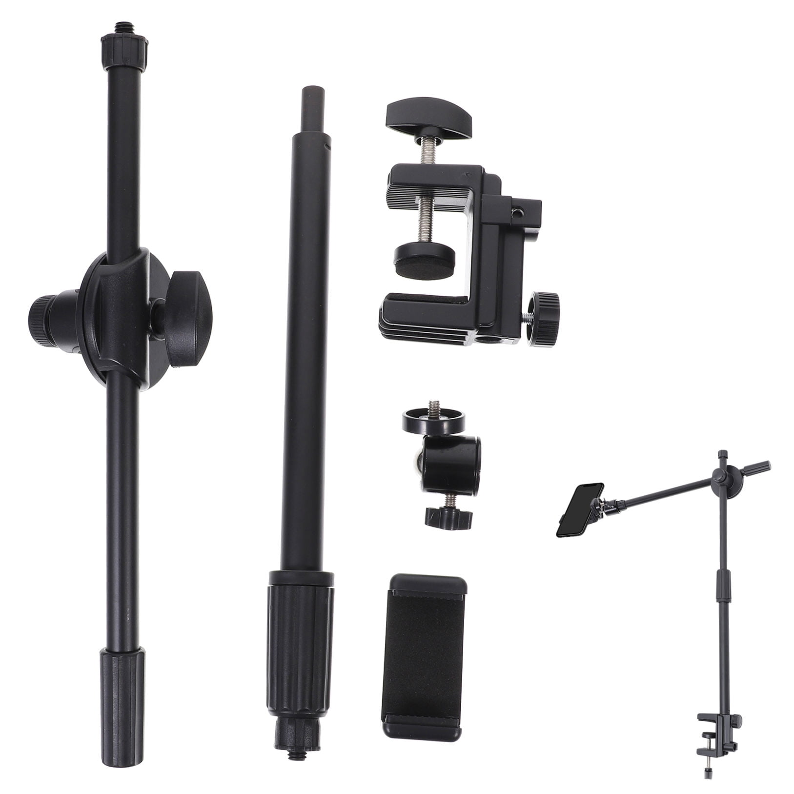 OFFIGAM Black Adjustable Suspension Arm Phone Holder Stand for Live Streaming, Video Recording, and Hands-Free Use