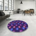thumbnail image 4 of Ahgly Company Machine Washable Indoor Rectangle Transitional Purple Amethyst Purple Area Rugs, 8' x 10', 4 of 7