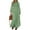 Green, variant on Women's Fall Dresses Long Sleeve Flowy Casual Floral Maxi Dress Crew Neck Smocked Tiered Long Dress