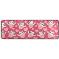thumbnail image 5 of Dreamtimes Valentine's Day Cat Hallway Runner Rug 2'x6' Kitchen Rug with Rubber Backing Cute Kitty Heart Non Slip Entryway Rug Runner Washable Soft Area Rug for Hallway Bedroom Kitchen Decor, 5 of 6