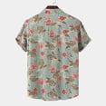 thumbnail image 4 of Hawaiian Shirt For Men, Men's Vintage Button Down Bowling Shirts Short Sleeve Summer Beach Shirt 2XL, 4 of 5