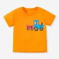 thumbnail image 4 of LYMAYTER Toddler Baby Boys Summer Short-Sleeve T-Shirt Kids Cartoon 100% Organic Cotton Tees Shirt Tops 1-8Y, 4 of 9