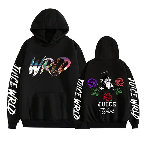 TPUABR New Juice Hoodie Wrld 999 Rose Sweatshirt Rapper Hip-Hop Music Pullover Fleece Hoodie Unisex