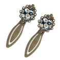 thumbnail image 2 of Daisies Vintage Copper-Colored Lace Bookmarks: Stainless Steel Reading Accessories, Book Marks Set for Book Lovers, 2 of 5