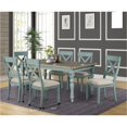 Prato 7Piece Dining Table Set with Cross Back Chairs