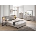 thumbnail image 4 of Roundhill Furniture Wallbed Bed, Dresser, Mirror, Chest, and 2 Nightstands, Weathered Gray, Queen, 4 of 18