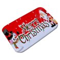 thumbnail image 1 of Christmas Rugs   Flannel Fabric Non Slip Rubber Backing Absorbent Bath Rug Home Kitchen Floor Mat, 1 of 9