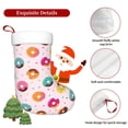 thumbnail image 5 of Yiaed Colorful Donuts Print Christmas Stockings, Christmas Stockings Hanging Ornaments, Christmas Stockings for Family Christmas Holiday Decorations, 5 of 7