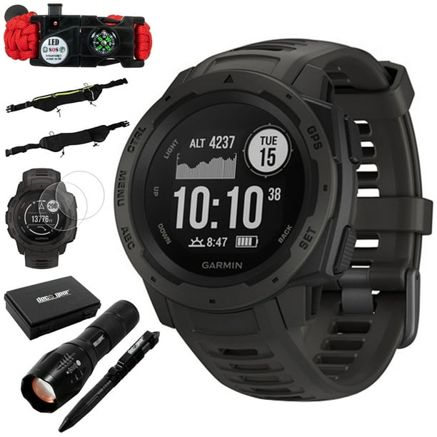garmin instinct 45mm gps watch with heart rate monitor