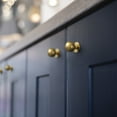 thumbnail image 6 of Goo-Ki Set of 12 -Sleek Round Brushed Gold Cabinet Knobs - Modern and Minimalist Hardware for Stylish Home Enhancement - 1 Inch Diameter, 6 of 7