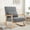 Darkgrey, variant on SAETSFEG Rocking Chair Modern Upholstered Glider Rocker Chairs with Wood Legs Armchair for Small Spaces Indoor Living Room Bedroom,Grey
