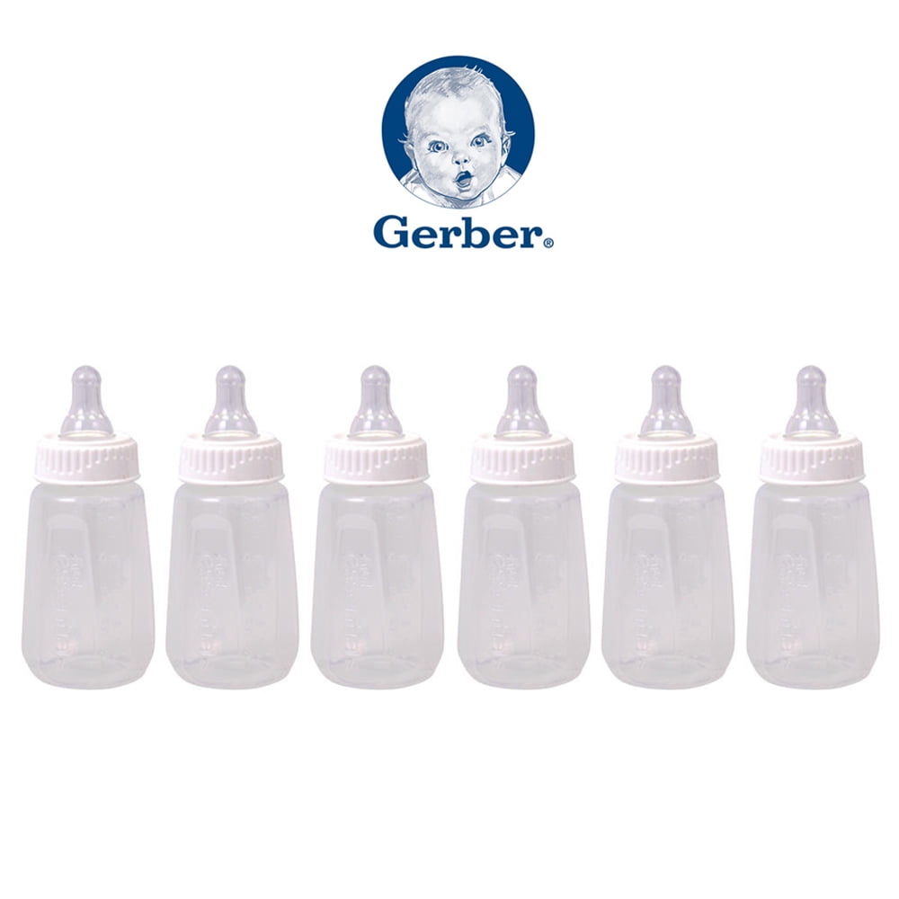 6 Pc Gerber Baby Bottle 5 Oz Clearview Bottles Leak Proof BPA Free