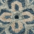 thumbnail image 6 of Elm & Oak Clio 4'10" Round Gray/Blue Medallion Handmade Wool Indoor Area Rug, 6 of 6
