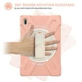 thumbnail image 4 of Dteck Case for Samsung Galaxy Tab S7 FE SM-T730 T736B (2021) 12.4-inch,Shockproof Rubber Hybrid PC Kickstand Cover with Adjustable Shoulder/Hand Strap for Galaxy Tab S7+ T970/T975,Pink, 4 of 8