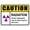Warning Sign 3, variant on Caution Radiation Dental Warning Aluminum Tin Sign 8"x12" - For Home Coffee Bar Wall Decor - Dental Radiation Sign
