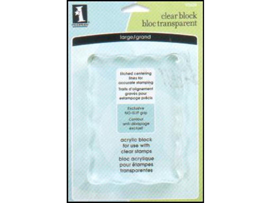 Inkadinkado Clear Stamp Block Large
