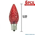 thumbnail image 2 of 6Pk - SUNLITE 0.4W 120V E17 LED RED Light Bulb, 2 of 2