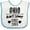 White and Blue, variant on Inktastic Ohio Awesome Since 1803 Boys or Girls Baby Bib
