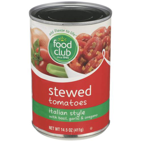 Food Club, Italian Style Sliced Stewed Tomatoes