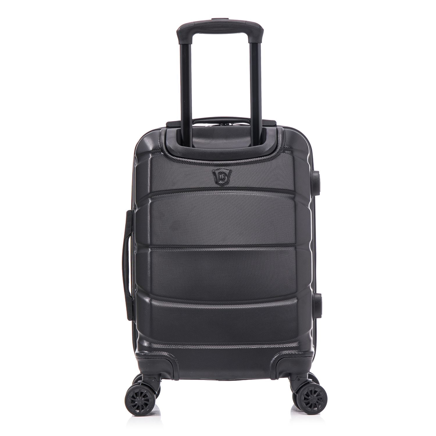 DUKAP SENSE 20" Hardside Lightweight Carry On Luggage with Spinner Wheels, Handle and Trolley, Black