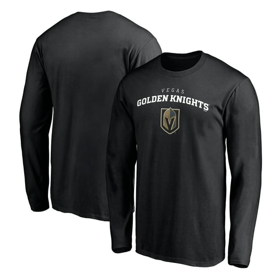 Men's Black Vegas Golden Knights Team Lockup Long Sleeve T-Shirt