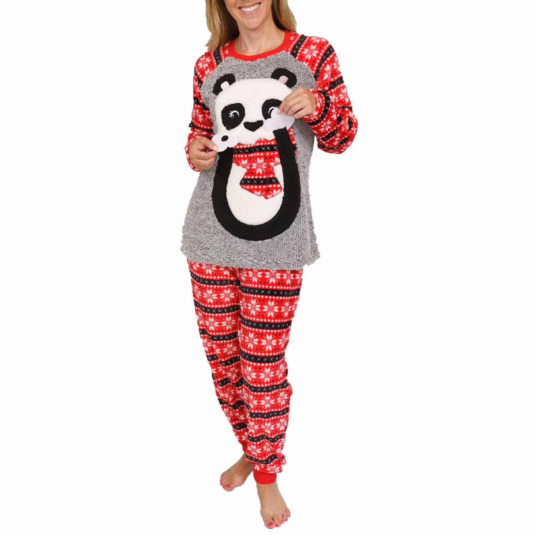 Secret Treasures women's plush fleece pajama 2 piece sleepwear set
