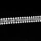 thumbnail image 3 of 5 Yardas 27 Mm / 1 "de Ancho Cinta de Envoltura de Malla de Diamante Brillante Cinta de Rollo de Malla de de Imitación Plateada Cinta de Tul Baoblaze Apliques de cristal, 3 of 8