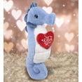 thumbnail image 5 of DolliBu I Love You Plush Super Soft Blue Seahorse - Cute Stuffed Animal Seahorse with Red Heart Plush for Valentines, Anniversary, Romantic Date, Boyfriend, or Girlfriend Gift - 12 Inches, 5 of 6