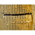 thumbnail image 2 of Aayomet Big and Tall Jacket Coat One Sequin Top Charm Button Men's Fit Suit Men's Coats Jackets (Gold, XXL), 2 of 4