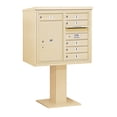 thumbnail image 5 of Salsbury Industries 6 Door Front Load 4C Horizontal Cluster Box Unit with 1 Parcel Locker, 5 of 6