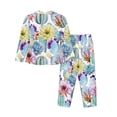thumbnail image 2 of Uemuo Cactus1 Pattern Womens Pajama Sets,PJ Set for Women,Pajamas for Women Logo,Long Sleeve Pajama Set for Women,Soft Long Sleeve Top With Pants-Large, 2 of 9