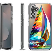 Shockproof Protective Phone Case Cover for Samsung Galaxy S25 FE, by OneToughShield - Sailing