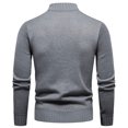 thumbnail image 3 of Gibobby Suéter cuello de tortuga hombre Suéter de cuello alto ajustado para hombre, Tops térmicos de punto básicos informales de otoño e invierno(Gris oscuro,G), 3 of 5