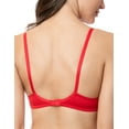 thumbnail image 4 of Wingslove Women's Sexy 1/2 Cup Lace Bra Balconette Mesh Underwired Demi Shelf Bra Unlined See Through Bralette,Red 36DD, 4 of 9