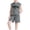 Dark Gray, variant on ITSAME Boys Girls Outfits 2-Piece, Letter Print Sleeveless Hoodies and Shorts Fashion Casual Clothes Set Gray Size 10