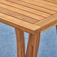 thumbnail image 7 of GDF Studio Kelsey Outdoor Acacia Wood 3 Piece Recliner Rocking Chair Chat Set, Teak, 7 of 7