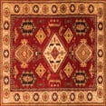 thumbnail image 1 of Ahgly Company Indoor Square Geometric Orange Traditional Area Rugs, 8' Square, 1 of 1