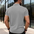 thumbnail image 4 of Mens Short Sleeve Polo Shirts Performance Collar Golf Tees Business Casual Work Blouse Tshirts, 4 of 5