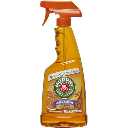 (2 pack) Murphy's Oil Soap Spray Wood Cleaner, Orange - 22 fl (Best Solvent To Remove Oil)