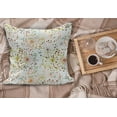 thumbnail image 2 of Abstract Fluffy Throw Pillow Cushion Cover, Abstract Lines with Colorful Dots Curves Floral Inspirations in Absurd Art, Decorative Square Accent Pillow Case, 18" x 18", Multicolor, by Ambesonne, 2 of 5