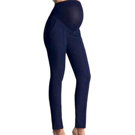 

Licupiee Maternity Pants Causal Pregnant High Waist Skinny Work Office Pant Straight Leg Pants Leggings Trousers