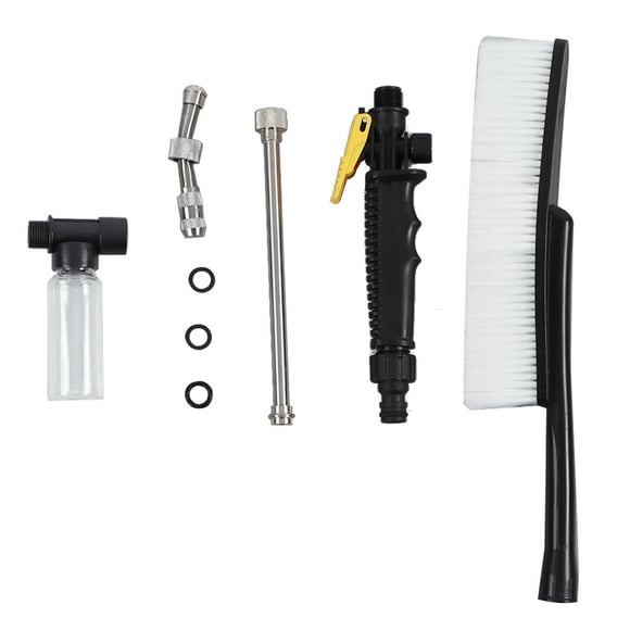 Desiderio G3/4 High Pressure Power Washer Wand with Brush Adjustable Nozzle Flexible Power Washer Wand for Car Wash