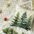 thumbnail image 3 of Sm:)e Winter Trees Snowflake Christmas Throw Pillow Cover 18 x 18 Inch, Holiday Cushion Case Decoration for Sofa Couch, 3 of 8